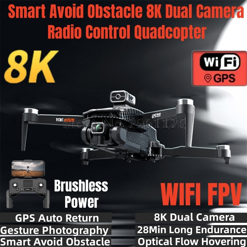 Drone Rc Fpv Manual - Smart evitare ostacoli 8K doppia fotocamera
