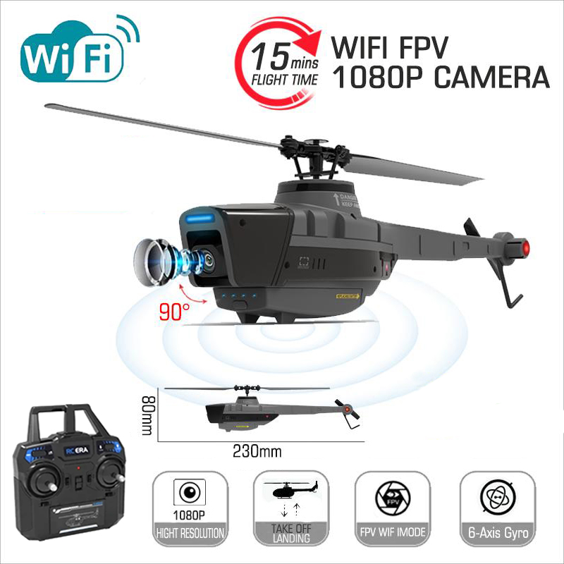 Drone Rc Team City - C128 2.4G RC Elicottero 4 Eliche