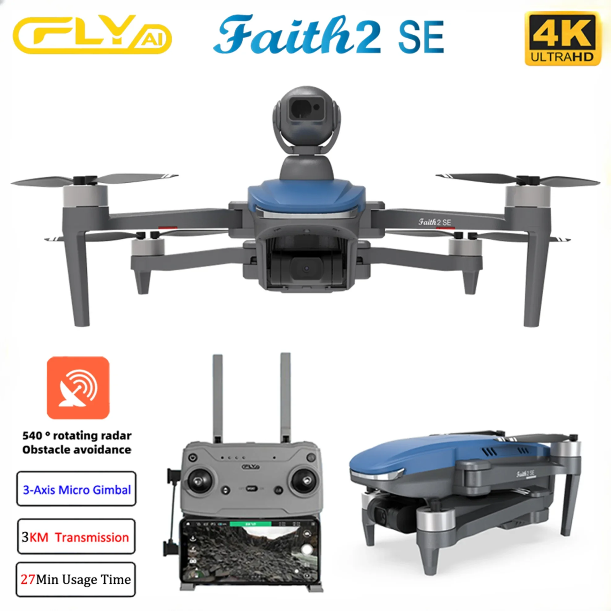 Drone Rc Fpv Manual - Fede 2 SE Con 540 °