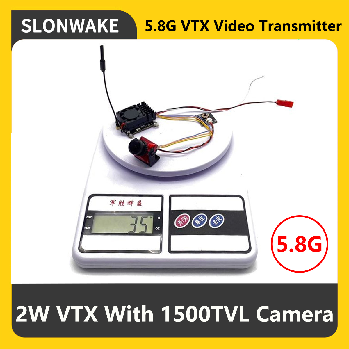 Drone Rc Transmitter And Receiver - SLONWAKE 5.8G 2000mW Trasmettitore FPV VTX