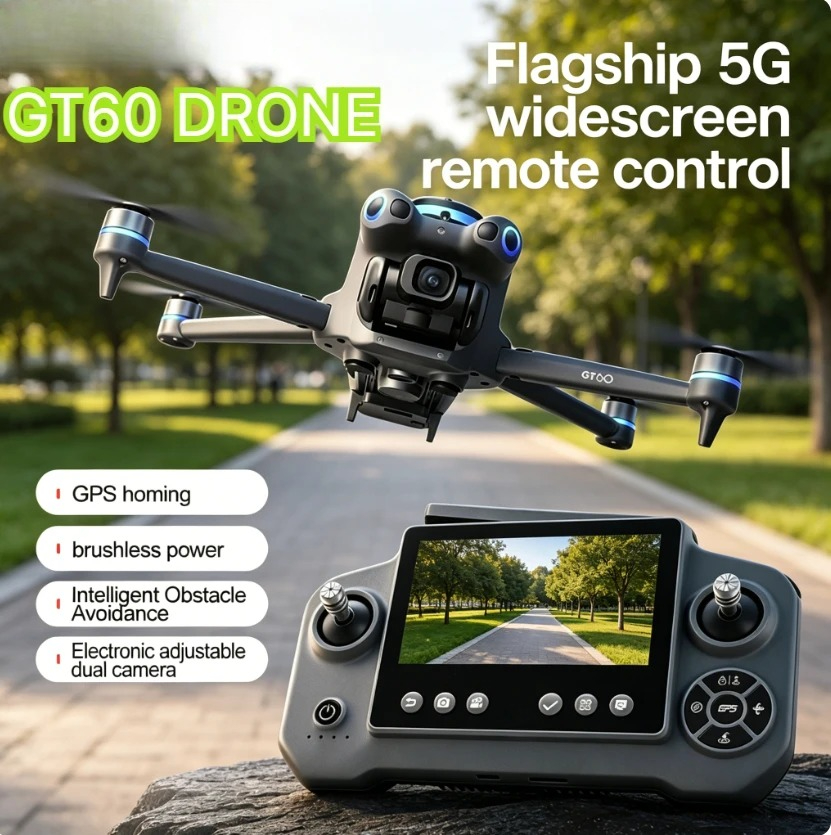 Drone Ls Rc - Drone Originale GT60 GPS Pieghevole con