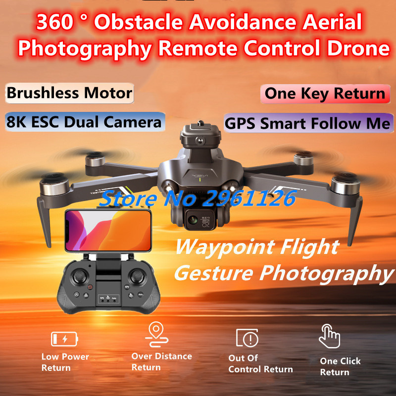 Drone Rc Fpv Manual - 360 ° Evitamento ostacoli Fotografia aerea