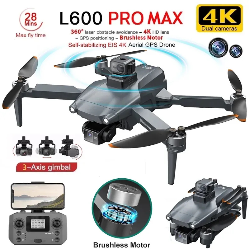 Drone Z - L600 PRO MAX GPS Drone Professionale