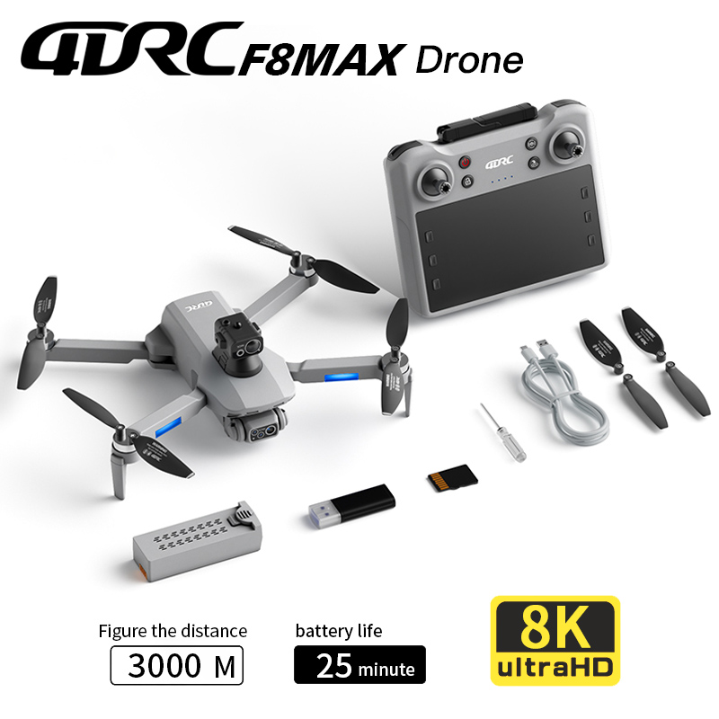 Drone Rc Team City - F8 MAX GPS Drone Professionale 8K