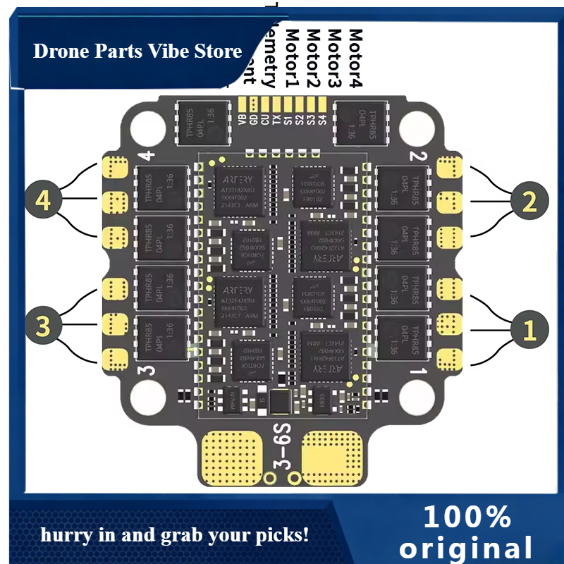 Drone Rc V4 - APAocoda-RC F460 V4 60A Stack Controllore