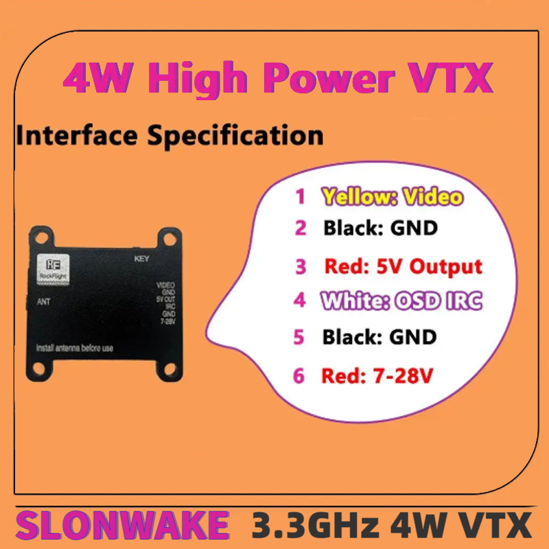 Trasmettitore Video VTX SLONWA - Drone Rc Transmitter And Receiver recensione e prezzo