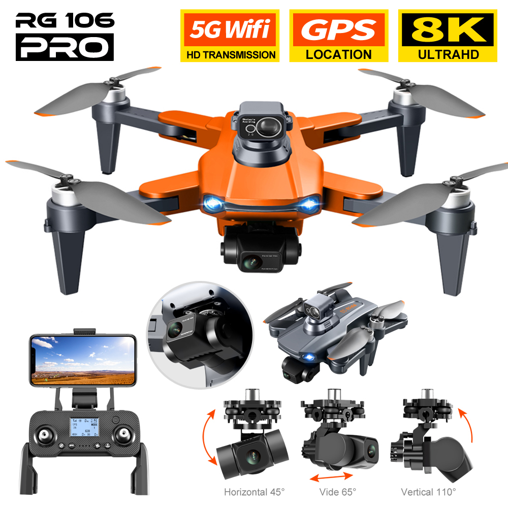 RG106 PRO Drone 8k Dual Camera - Drone Rc Fpv Manual recensione e prezzo