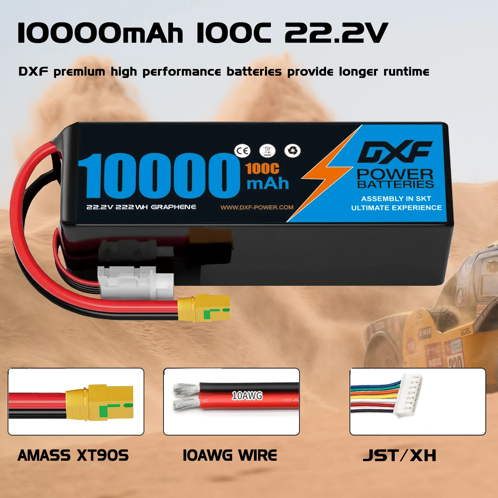 Batteria Lipo DXF 6S 10000mAh  - Rc Drift Car Kit recensione e prezzo