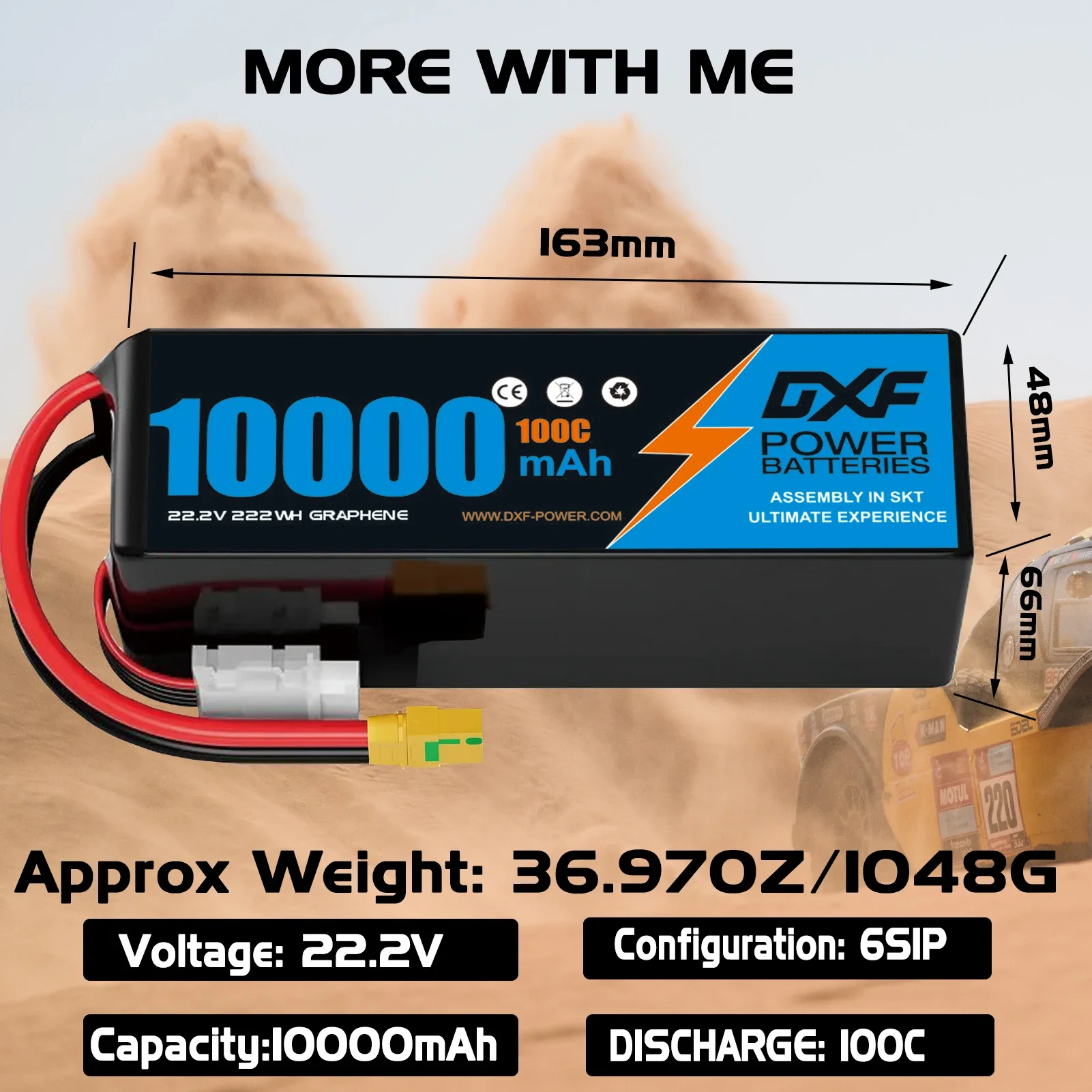 Batteria Lipo DXF 6S 10000mAh  - Rc Drift Car Kit recensione e prezzo