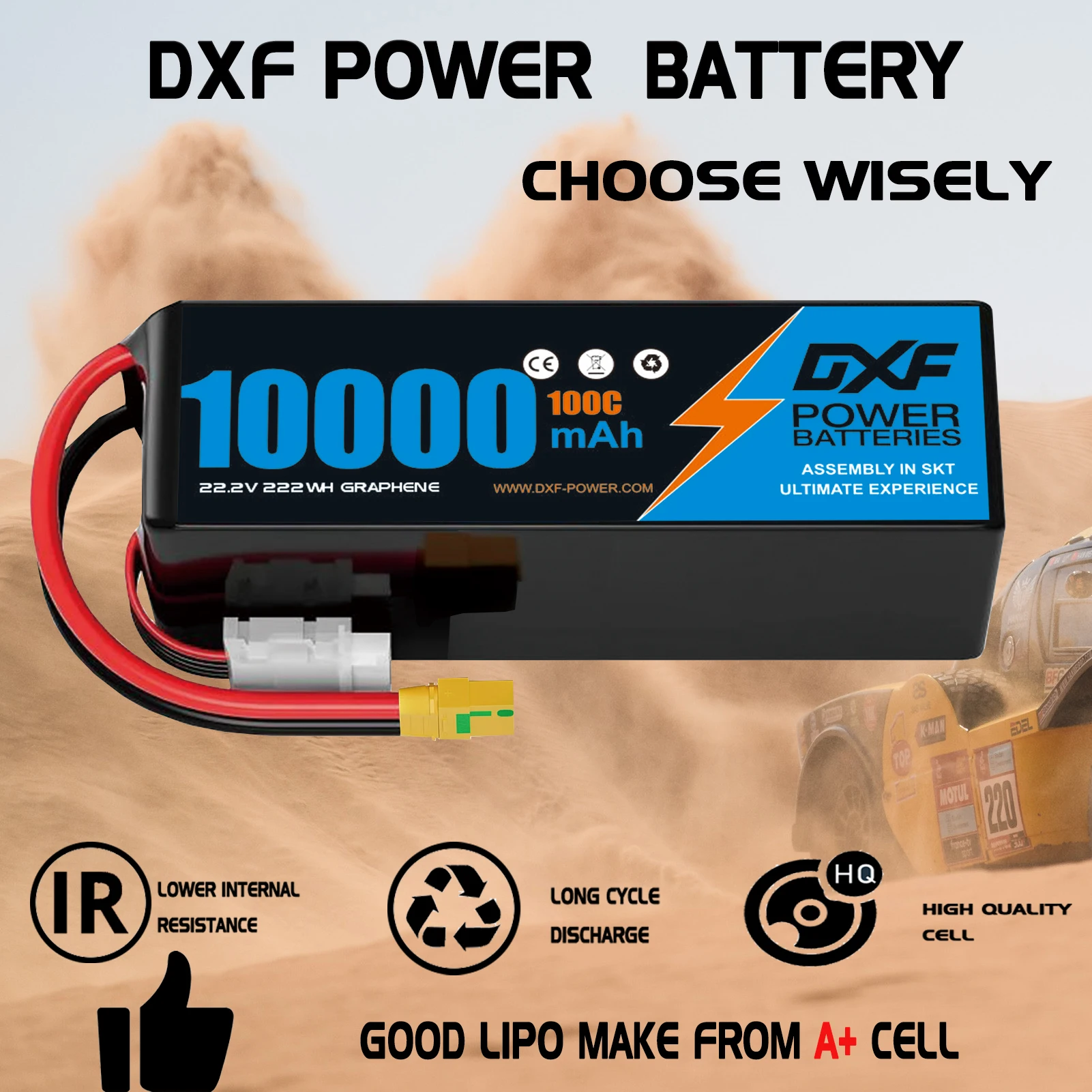 Batteria Lipo DXF 6S 10000mAh  - Rc Drift Car Kit recensione e prezzo