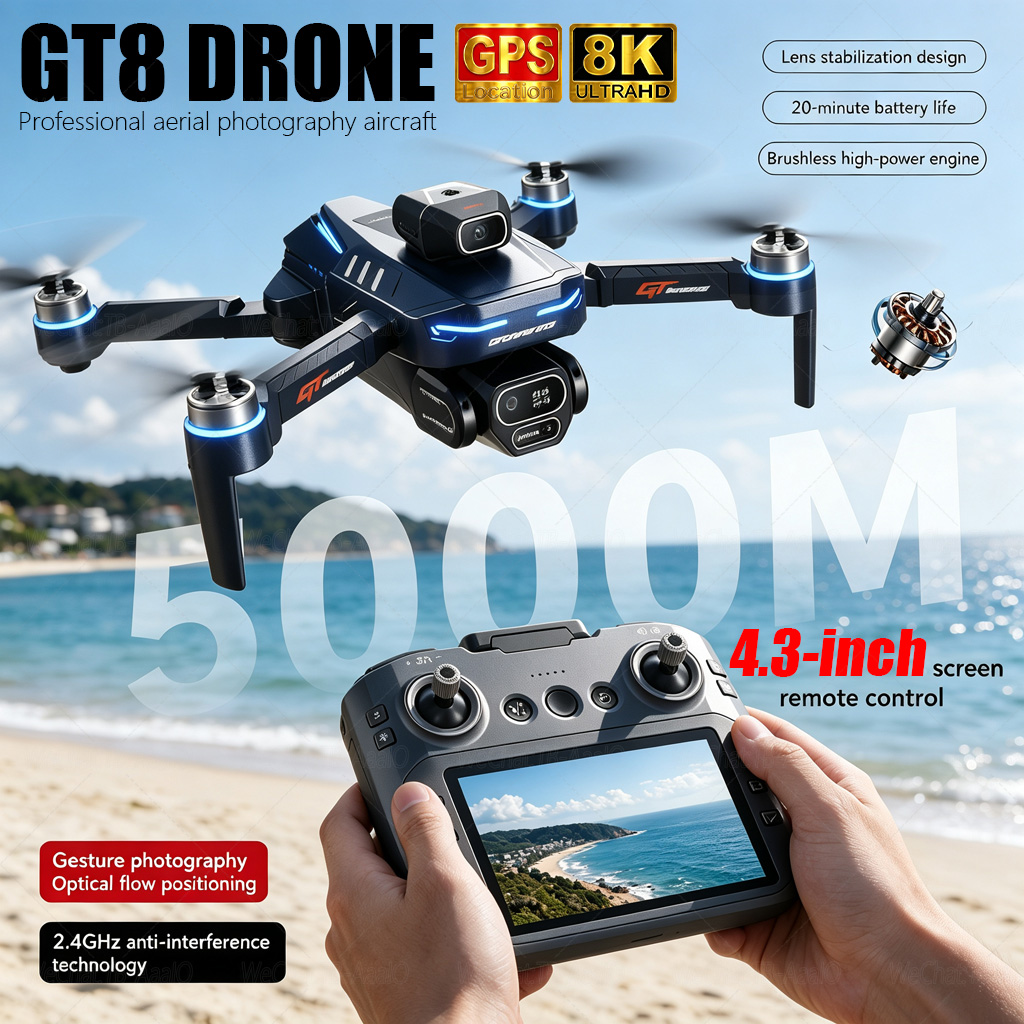NUOVO Drone RC GT8 HD 4K Profe - Drone Rc Harness recensione e prezzo