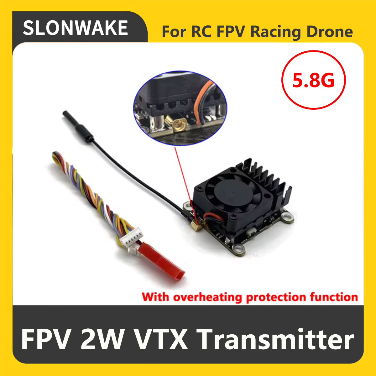 SLONWAKE 5.8G 2000mW Trasmetti - Drone Rc Transmitter And Receiver recensione e prezzo