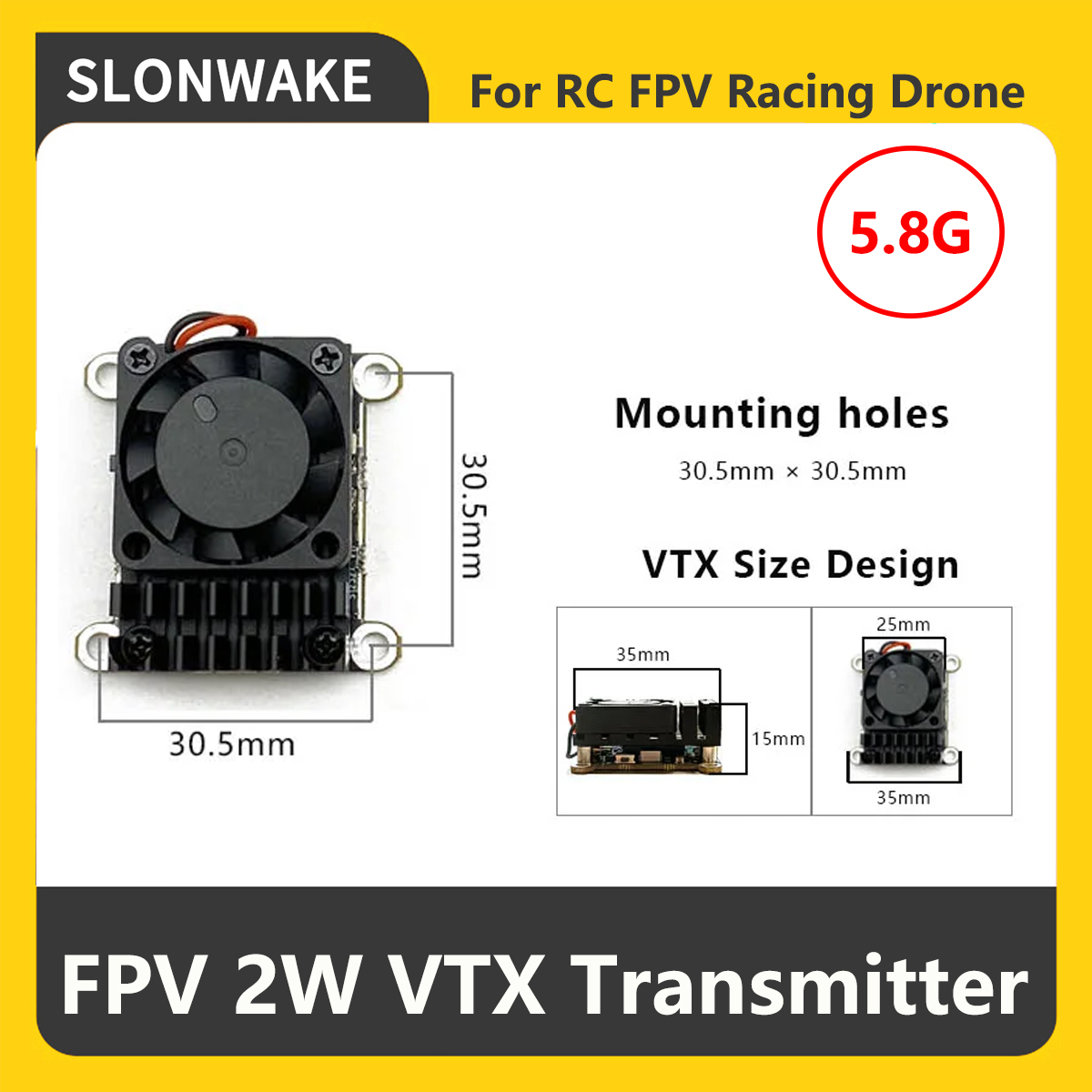 SLONWAKE 5.8G 2000mW Trasmetti - Drone Rc Transmitter And Receiver recensione e prezzo