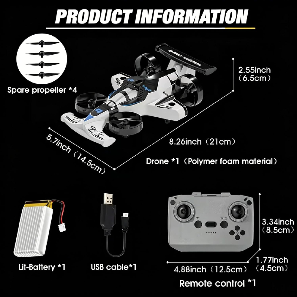 Auto Volante Telecomandata a D - Rc Drone And Flying Car recensione e prezzo