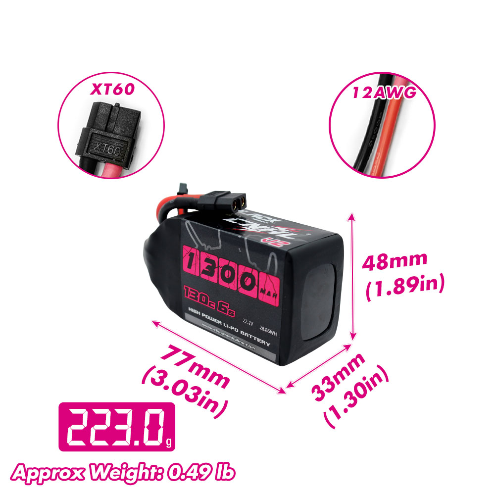 2 Pezzi Batteria Lipo CNHL 6S  - Rc Drift Car Kit recensione e prezzo