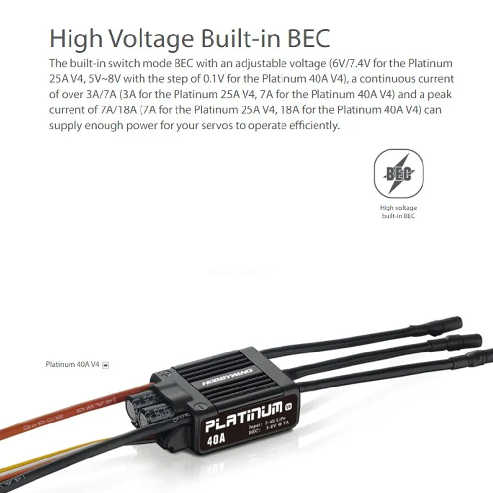 Hobbywing Platinum 25A V4 ESC  - Drone Rc V4 recensione e prezzo