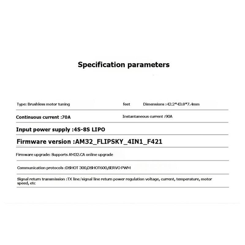 T23C AM32 4 in 1 8S70A 70A ESC - Esc 4In1 Brushless recensione e prezzo